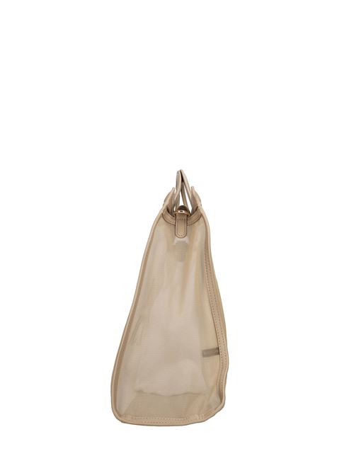 Borsa Square in tessuto ed ecopelle LA CARRIE | 141M-HB-570-WCSBEIGE